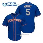 Maglia Baseball Uomo New York Mets David Wright 5 Blu Alterner Cool Base