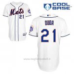 Maglia Baseball Uomo New York Mets Lucas Duda 21 Bianco Alterner Cool Base