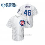 Maglia Baseball Hombre Chicago Cubs 46 Lee Smith Cool Base 2019 Hall Of Fame Induction Majestic Bianco