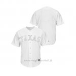 Maglia Baseball Uomo Texas Rangers 2019 Players Weekend Replica Bianco