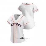 Maglia Baseball Donna Houston Astros Replica 2020 Primera Bianco