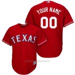 Maglia Texas Rangers Personalizzate Rosso