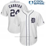 Maglia Baseball Uomo Detroit Tigers 2017 Estrellas y Rayas Miguel Cabrera Bianco Cool Base