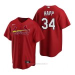 Maglia Baseball Uomo St. Louis Cardinals J.a. Happ Replica Alternato Rosso