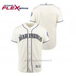 Maglia Baseball Uomo Seattle Mariners Hispanic Heritage Flex Base Crema