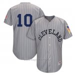 Maglia Baseball Uomo Cleveland Indians Mensindians Edwin Encarnacion Grigio 1917 Turn Back The Clock
