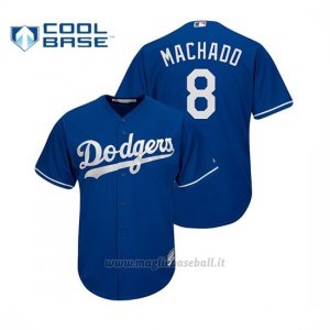 Maglia Baseball Uomo Los Angeles Dodgers Manny Machado Cool Base Official Majestic Alternato Royal
