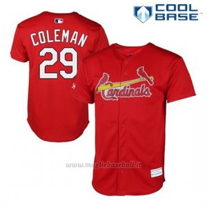 Maglia Baseball Uomo St. Louis Cardinals Vince Coleman 29 Rosso Cool Base