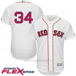 Maglia Baseball Uomo Boston Red Sox 34 David Ortiz Bianco Flex Base Autentico Collezione Giocatore