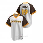 Maglia Baseball Uomo San Diego Padres Tony Gwynn Cooperstown Collection Primera Bianco