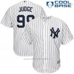 Maglia Baseball Uomo New York Yankees 99 Aaron Judge Bianco Cool Base