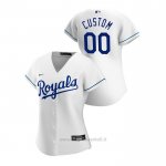 Maglia Baseball Donna Kansas City Royals Personalizzate 2020 Replica Primera Bianco