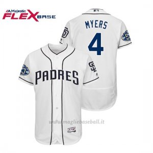 Maglia Baseball Uomo Padres Wil Myers 50th Aniversario 1ªFlex Base Blanco