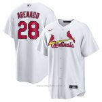 Maglia Baseball Uomo St. Louis Cardinals Nolan Arenado Primera Replica Bianco