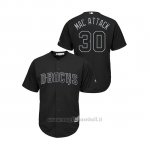 Maglia Baseball Hombre Arizona Diamondbacks 30 Tj Mcfarland 2019 Players Weekend Mac Attack Replica Nero