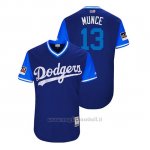 Maglia Baseball Uomo Los Angeles Dodgers Max Muncy 2018 Llws Players Weekend Munce Royal