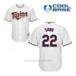 Maglia Baseball Uomo Minnesota Twins Miguel Sano 22 Bianco 1ªCool Base