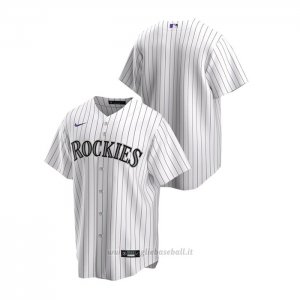 Maglia Baseball Uomo Colorado Rockies Replica Primera Bianco