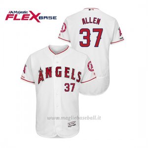 Maglia Baseball Uomo Los Angeles Angels Cody Allen 150th Aniversario Patch Flex Base Bianco