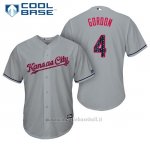 Maglia Baseball Uomo Kansas City Royals 2017 Estrellas y Rayas Alex Gordon Grigio Cool Base