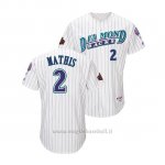 Maglia Baseball Uomo Arizona Diamondbacks Jeff Mathis Throwback 1998 Bianco