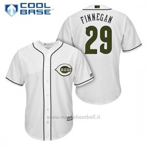 Maglia Baseball Uomo Cincinnati Reds 29 Brandon Finnegan Bianco2018 Alterner Cool Base