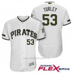 Maglia Baseball Uomo Pittsburgh Pirates Nik Turley Bianco 2018 1ªAlterner Flex Base