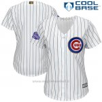 Maglia Baseball Donna Chicago Cubs Bianco Or Program Cool Base