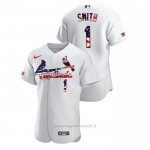 Maglia Baseball Uomo St. Louis Cardinals Ozzie Smith 2020 Stars & Stripes 4th of July Bianco