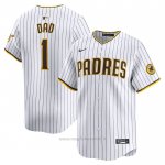 Maglia Baseball Uomo San Diego Padres #1 Dad Home Limited Bianco