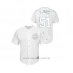 Maglia Baseball Hombre Chicago Cubs 51 Duane Underwood Jr. 2019 Players Weekend D Wood Replica Bianco
