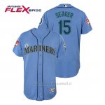 Maglia Baseball Uomo Seattle Mariners Kyle Seager Flex Base Entrenamiento De Primavera 2019 Blu