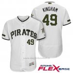 Maglia Baseball Uomo Pittsburgh Pirates Nick Kingham Bianco 2018 1ªAlterner Flex Base