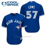 Maglia Baseball Uomo Toronto Blue Jays Mark Lowe 57 Blu Alterner Cool Base