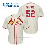 Maglia Baseball Uomo St. Louis Cardinals Michael Wacha 52 Crema Alterner Cool Base