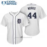 Maglia Baseball Uomo Detroit Tigers 2017 Estrellas y Rayas Daniel Norris Bianco Cool Base