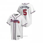 Maglia Baseball Uomo Atlanta Braves Freddie Freeman 2020 Replica Primera Bianco