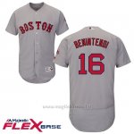 Maglia Baseball Uomo Boston Red Sox 16 Andrew Benintendi Grigio Flex Base