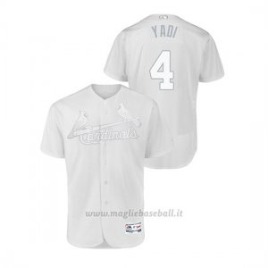 Maglia Baseball Uomo St. Louis Cardinals Yadier Molina 2019 Players Weekend Autentico Bianco
