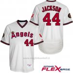 Maglia Baseball Uomo Los Angeles Angels Reggie Jackson Autentico Collezione Flex Base Bianco Giocatore