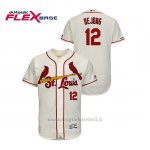 Maglia Baseball Uomo St. Louis Cardinals Paul Dejong 150th Aniversario Patch Autentico Flex Base Crema