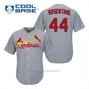 Maglia Baseball Uomo St. Louis Cardinals Trevor Rosenthal 44 Grigio Cool Base