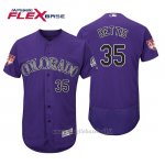 Maglia Baseball Uomo Colorado Rockies Chad Bettis Flex Base Entrenamiento De Primavera 2019 Viola