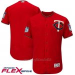 Maglia Baseball Uomo Minnesota Twins Scarlet 2017 Allenamento Primaverile Flex Base