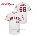 Maglia Baseball Uomo Los Angeles Angels Jc Ramirez 150th Aniversario Patch Flex Base Bianco