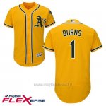 Maglia Baseball Uomo Oakland Athletics Billy Burns Or Autentico Collezione Flex Base Custom