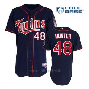 Maglia Baseball Uomo Minnesota Twins Torii Hunter 48 Blu Blu Alterner 1ªCool Base