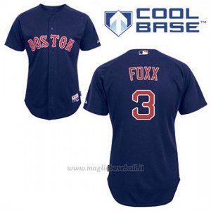 Maglia Baseball Uomo Boston Red Sox 3 Jimmie Foxx Blu Alterner Cool Base