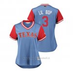 Maglia Baseball Donna Texas Rangers Delino Deshields 2018 Llws Players Weekend Lil Bop Light TOrnto Blue Jays