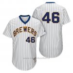 Maglia Baseball Uomo Milwaukee Brewers Corey Knebel Bianco 1982 Turn Back The Clock